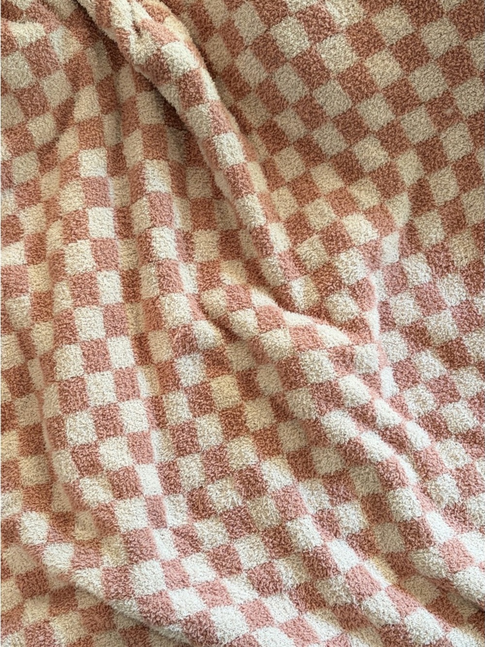 The Styled Collection x Madi Nelson // rust terracotta checkered blanket